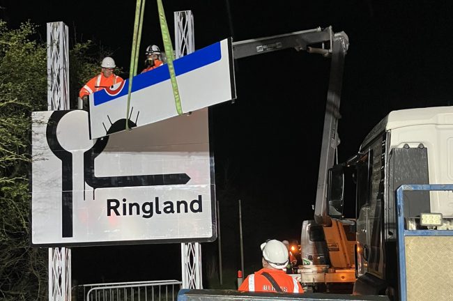 Signage installation