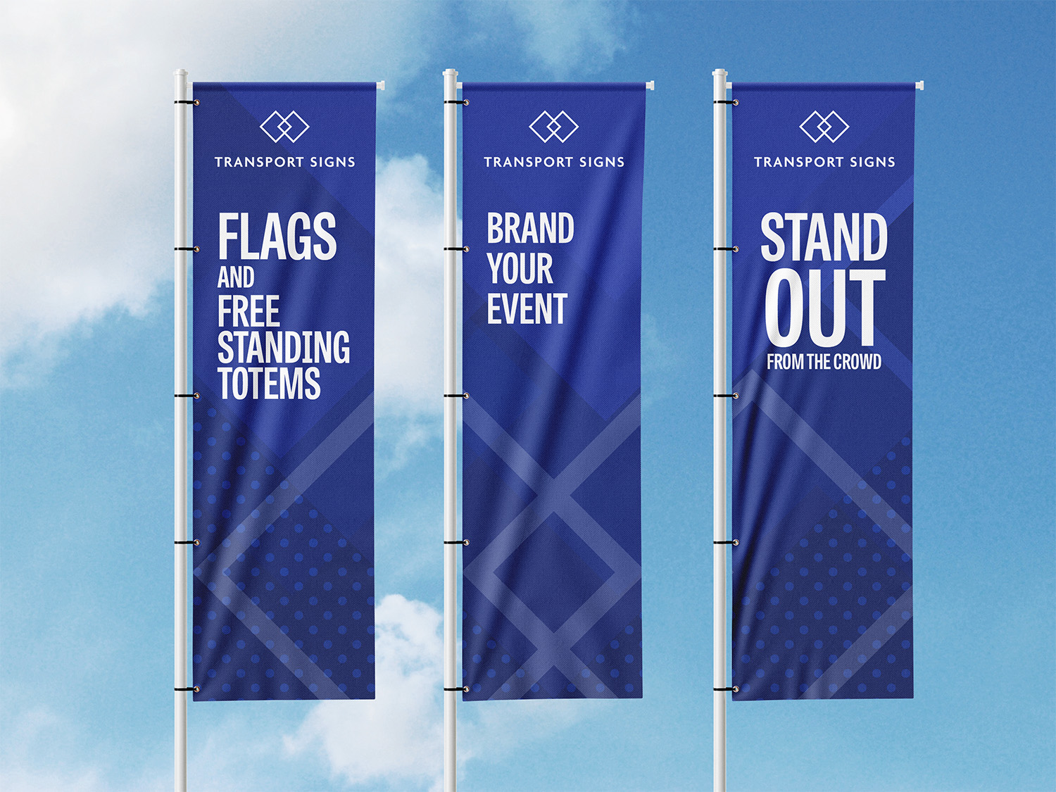 Transport Signs branded flags