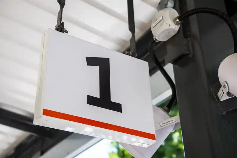 Camp Hill Stations Platform Number Signage